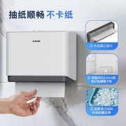 艾克（AIKE）衛(wèi)生間紙巾盒商場(chǎng)廁所方形免打孔抽紙盒AK5101